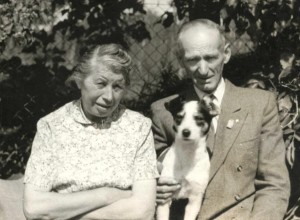 děda Viktora s družkou, Mšec 1952